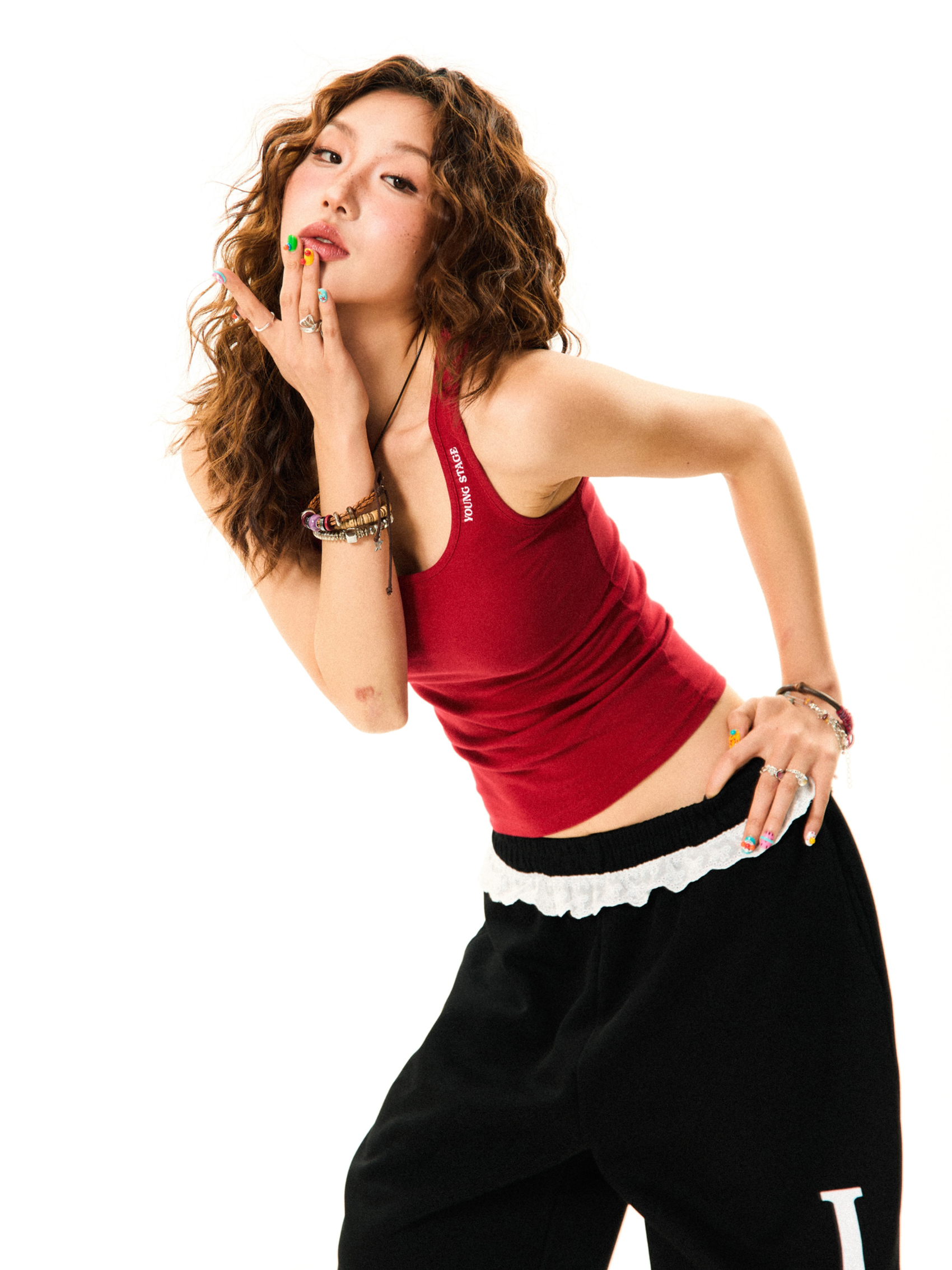 Versatile Red Camisole for Women - Vintage Slim Fit Summer Top - Basic Essential Fashion Piece Versatile Red Camisole for Women - Vintage Slim Fit Summer Top - Basic Essential Fashion Piece