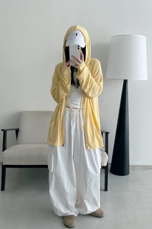 Versatile Slim Fit Loose Hooded Zip-Up Sweatshirt for Women - Cool Feeling Solid Color Sun Protection for Summer