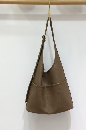 Versatile Soft Leather Tote Bag - Korean Style Fashionable Large Capacity Shoulder Bag for Moms & Kids