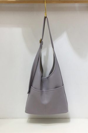 Versatile Soft Leather Tote Bag - Korean Style Fashionable Large Capacity Shoulder Bag for Moms & Kids