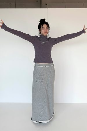 Versatile Striped High Neck Long Sleeve T-Shirt for Women - Autumn Winter Fashion Essential, Cozy Layering Top