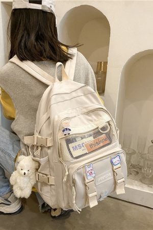 Versatile Women's Large Capacity Lightweight Double Shoulder Backpack for School, Sports, Travel - Stylish & Functional Design