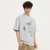 Vintage 2025 Heavyweight Printed Short-Sleeve T-Shirt for Men and Women - Loose Fit Pure Cotton Casual Tee