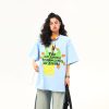 Vintage American Graphic Print Short Sleeve T-Shirt for Women - Trendy Summer Style, 90s Inspired Fashion Top