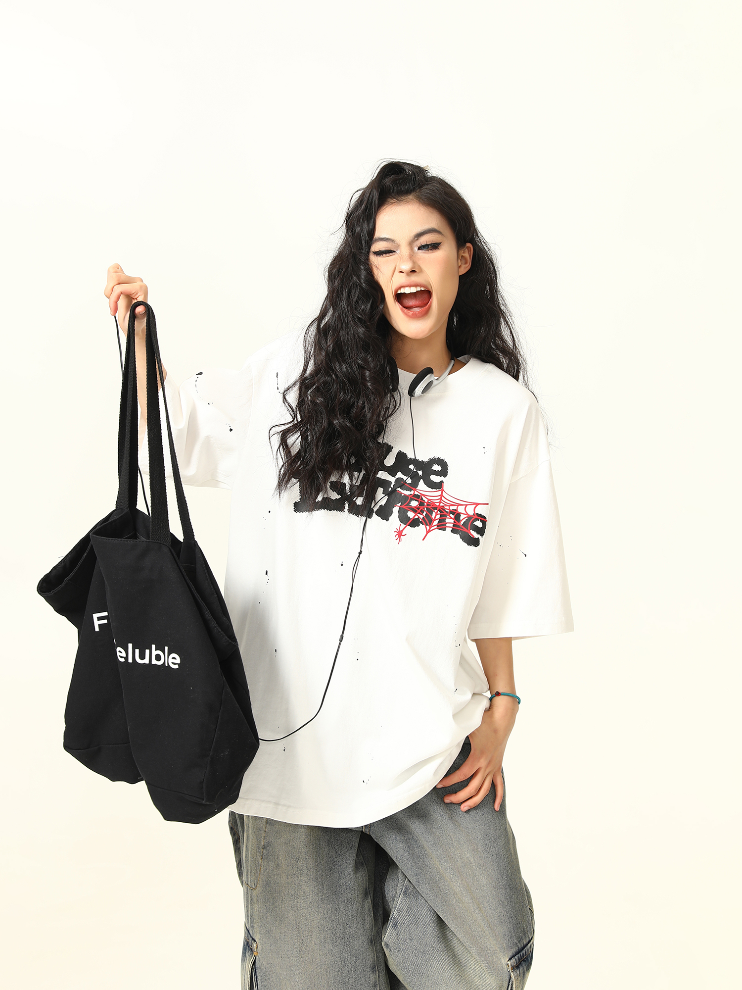 Vintage American Letter Print Heavyweight Unisex Short Sleeve T-Shirt - Versatile 90s Style Loose Fit Round Neck Tee Vintage American Letter Print Heavyweight Unisex Short Sleeve T-Shirt - Versatile 90s Style Loose Fit Round Neck Tee