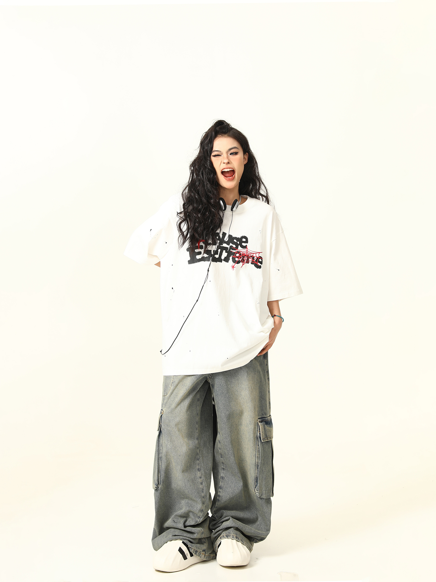 Vintage American Letter Print Heavyweight Unisex Short Sleeve T-Shirt - Versatile 90s Style Loose Fit Round Neck Tee Vintage American Letter Print Heavyweight Unisex Short Sleeve T-Shirt - Versatile 90s Style Loose Fit Round Neck Tee