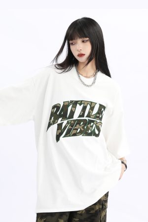 Vintage American Retro Oversized Short Sleeve T-Shirt for Men and Women - Unisex Loose Fit High Street Couple Tee