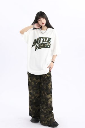 Vintage American Retro Oversized Short Sleeve T-Shirt for Men and Women - Unisex Loose Fit High Street Couple Tee