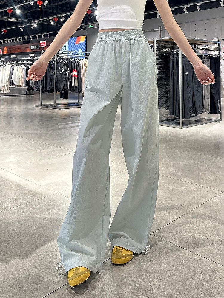 Vintage American-Style Cargo Pants for Women - Loose-Fitting Tapered Wide-Leg Design with Elastic Waist - Casual Versatile Sportswear Vintage American-Style Cargo Pants for Women - Loose-Fitting Tapered Wide-Leg Design with Elastic Waist - Casual Versatile Sportswear