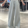 Vintage American-Style Cargo Pants for Women - Loose-Fitting Tapered Wide-Leg Design with Elastic Waist - Casual Versatile Sportswear