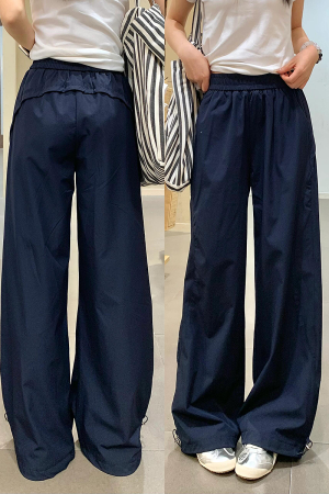 Vintage American-Style Wide-Leg Work Pants for Women - Summer Thin Quick-Dry Loose-Fitting Casual Tapered Sports Trousers
