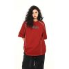 Vintage American Unisex Short Sleeve T-Shirt in Red - Trendy Loose Fit Couple Tee for Y2K Style Lovers