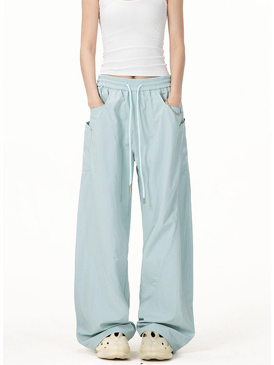 Vintage Army Green Cargo Pants for Women - 2025 Model, Loose Fit Curved Blade Design, Hip-Hop Street Style Casual Wear Vintage Army Green Cargo Pants for Women - 2025 Model, Loose Fit Curved Blade Design, Hip-Hop Street Style Casual Wear