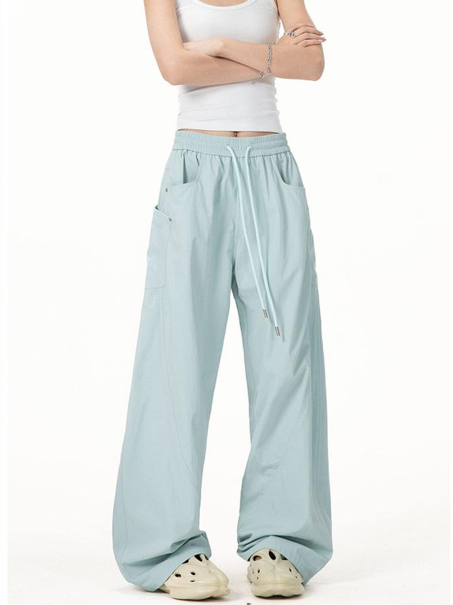 Vintage Army Green Cargo Pants for Women - 2025 Model, Loose Fit Curved Blade Design, Hip-Hop Street Style Casual Wear Vintage Army Green Cargo Pants for Women - 2025 Model, Loose Fit Curved Blade Design, Hip-Hop Street Style Casual Wear