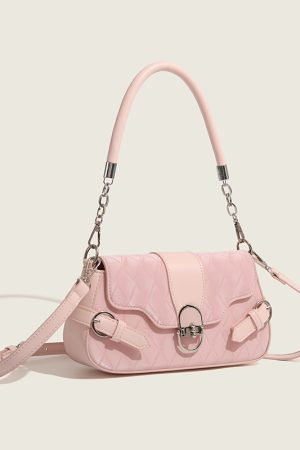 Vintage Baguette Underarm Bag with Lock Flap - 2024 New Style Commuter Shoulder Crossbody Bag for Women, Versatile Fashion Accessory