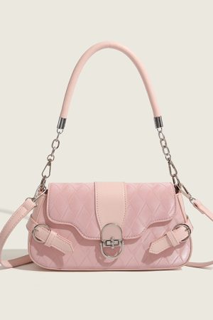 Vintage Baguette Underarm Bag with Lock Flap - 2024 New Style Commuter Shoulder Crossbody Bag for Women, Versatile Fashion Accessory