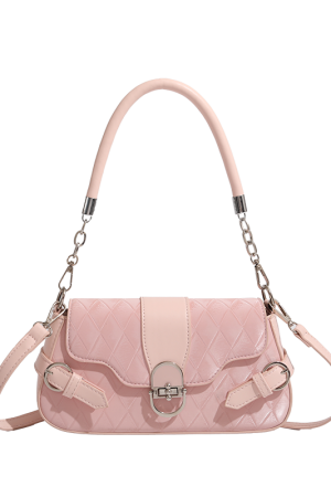 Vintage Baguette Underarm Bag with Lock Flap - 2024 New Style Commuter Shoulder Crossbody Bag for Women, Versatile Fashion Accessory