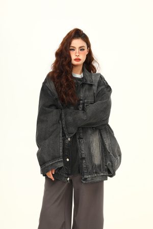 Vintage Blue Denim Jacket for Unisex - Retro American Street Style, Versatile Couple's Jacket, Trendy Spring Fashion