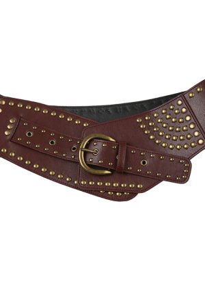 Vintage Bohemian Y2K Waist Cincher Belt - Ethnic Retro Knight Accessories for Unique Style