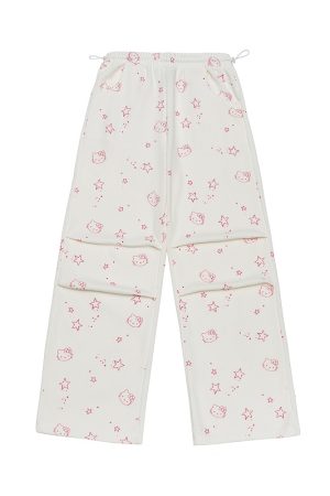 Vintage Cartoon Hooded Cardigan and Pants Set for Women - Loose Casual American Style Outfit