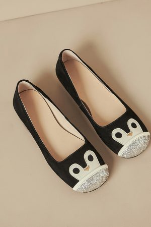 Vintage Color-Blocking Soft-Soled Loafers for Women - Cute Genuine Leather Flats in Italian Style