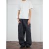 Vintage Distressed Wide-Leg Trousers for Men - 2025 Curved Knife Casual Pants, Loose Heavyweight Workwear Style