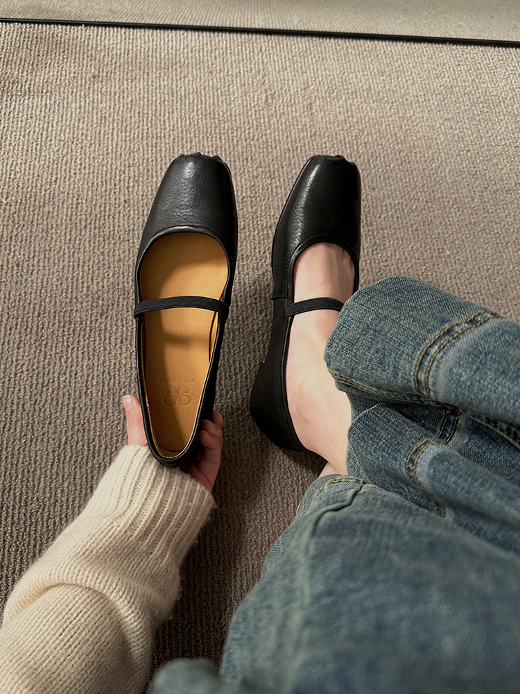 Vintage French Ballet Flats for Women - Handmade Washable Horse Leather Shoes, 2025 Style, Chic Comfort Vintage French Ballet Flats for Women - Handmade Washable Horse Leather Shoes, 2025 Style, Chic Comfort