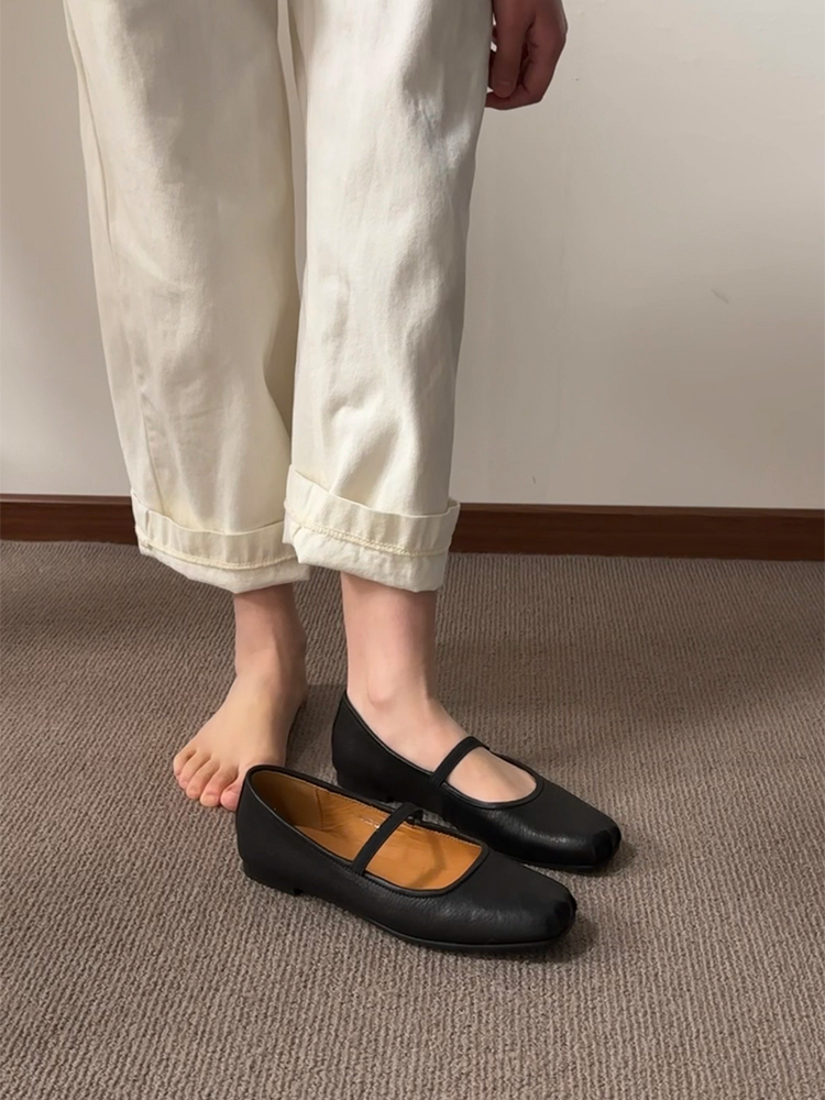 Vintage French Ballet Flats for Women - Handmade Washable Horse Leather Shoes, 2025 Style, Chic Comfort Vintage French Ballet Flats for Women - Handmade Washable Horse Leather Shoes, 2025 Style, Chic Comfort