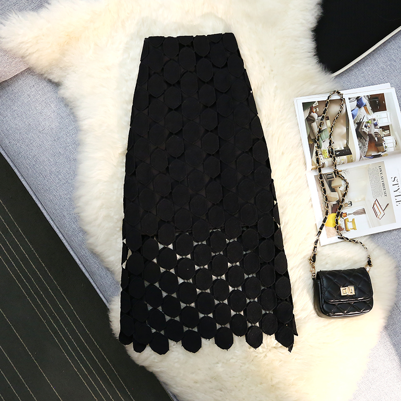 Vintage French Hollow-Out Tassel Midi Skirt with 3D Lace Polka Dots – Elegant Boho Style for Effortless Chic Looks Vintage French Hollow-Out Tassel Midi Skirt with 3D Lace Polka Dots – Elegant Boho Style for Effortless Chic Looks