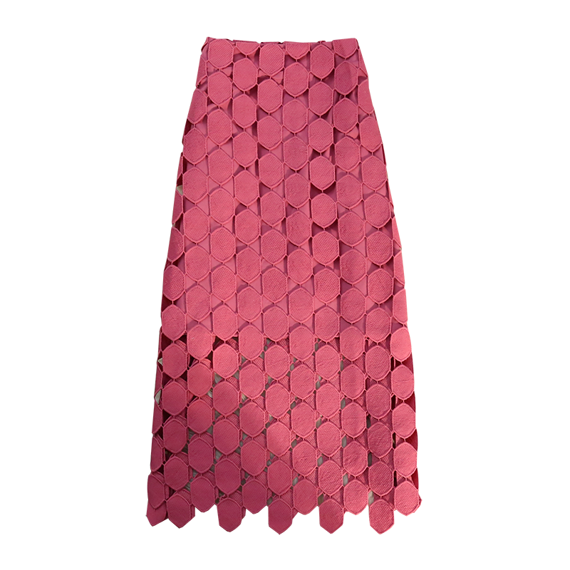Vintage French Hollow-Out Tassel Midi Skirt with 3D Lace Polka Dots – Elegant Boho Style for Effortless Chic Looks Vintage French Hollow-Out Tassel Midi Skirt with 3D Lace Polka Dots – Elegant Boho Style for Effortless Chic Looks