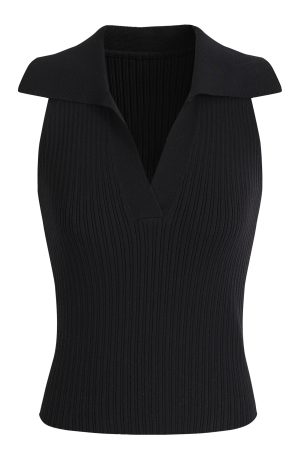 Vintage French Knitted V-Neck Red Sleeveless Halter Top - 2025 Early Spring Korean Style Women's Fashion