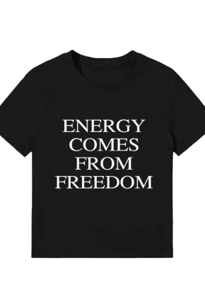 Vintage Green Letter Print Shoulder T-Shirt for Women, Slim Fit Short Sleeve Top, Trendy Summer Style