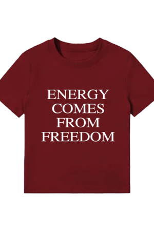 Vintage Green Letter Print Shoulder T-Shirt for Women, Slim Fit Short Sleeve Top, Trendy Summer Style