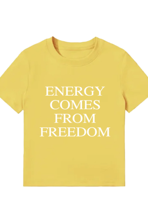 Vintage Green Letter Print Shoulder T-Shirt for Women, Slim Fit Short Sleeve Top, Trendy Summer Style