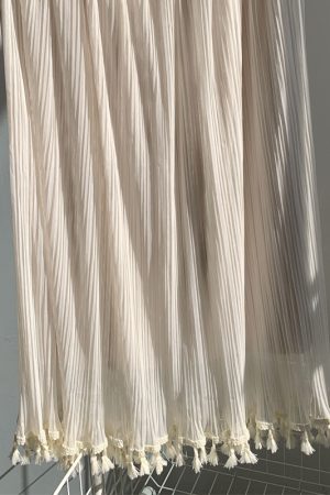 Vintage Hanfu Qipao Inner Slip Dress with Mesh Pleated Tassel Skirt, Elastic Waist, Hip-Covering Long Layer, Elegant Korean Style