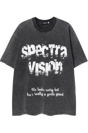 Vintage High Street Loose Short-Sleeve T-Shirt with Wild Skeleton Shadow Print, Niche Design for Trendy Fashion Lovers