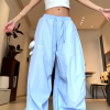 Vintage-Inspired Women's Wide-Leg Jazz Dance Pants, Loose Draped Striped Casual Sports Trousers for Summer Fashion