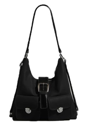 Vintage Large Capacity Commuter Tote Bag - Lightweight Travel Crossbody Shoulder Bag, Versatile Backpack Style