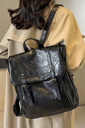 Vintage Large Capacity Women's Backpack - Versatile Commuter Book Bag for Students and Travel