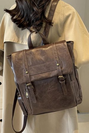 Vintage Large Capacity Women's Backpack - Versatile Commuter Book Bag for Students and Travel