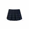 Vintage Low-Waist Blue Plaid Pleated Skirt - Y2K Style, Retro Fashion, 90s Inspired, Women's Trendy Everyday Wear