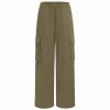 Vintage Low-Waist Multi-Pocket Two-Way Parachute Cargo Wide-Leg Pants - 90s Y2K Style