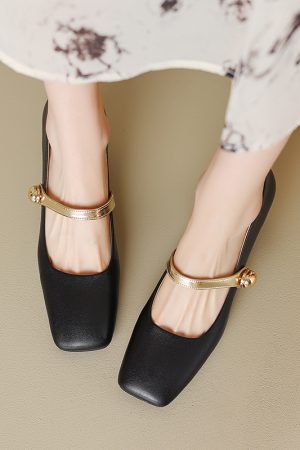 Vintage Mary Jane High-Heeled Leather Shoes for Women, Italian Corso Venezia Style, Lolita Fashion, Classic Retro Design