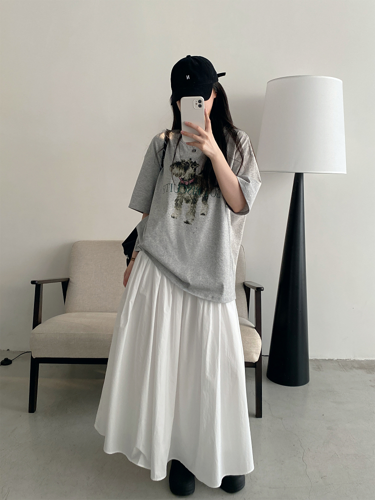 Vintage Printed Short Sleeve T-Shirt for Women - Summer Loose Cartoon Top in Sun Grapefruit Careless Snow Design Vintage Printed Short Sleeve T-Shirt for Women - Summer Loose Cartoon Top in Sun Grapefruit Careless Snow Design