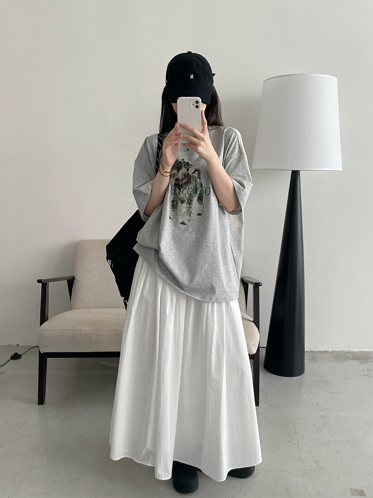 Vintage Printed Short Sleeve T-Shirt for Women - Summer Loose Cartoon Top in Sun Grapefruit Careless Snow Design Vintage Printed Short Sleeve T-Shirt for Women - Summer Loose Cartoon Top in Sun Grapefruit Careless Snow Design