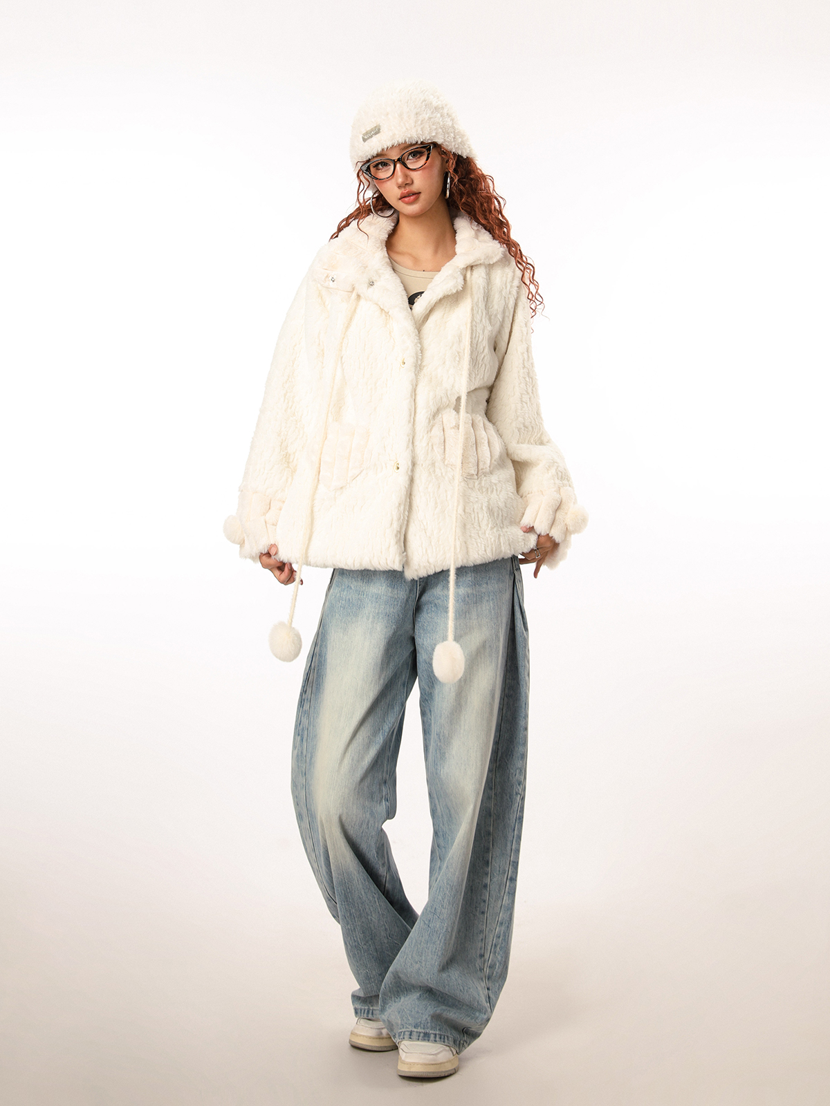 Vintage Retro Distressed Denim Pants for Men and Women - Loose Straight Leg Floor-Length Wide-Leg Style, Casual 90s Fashion Vintage Retro Distressed Denim Pants for Men and Women - Loose Straight Leg Floor-Length Wide-Leg Style, Casual 90s Fashion