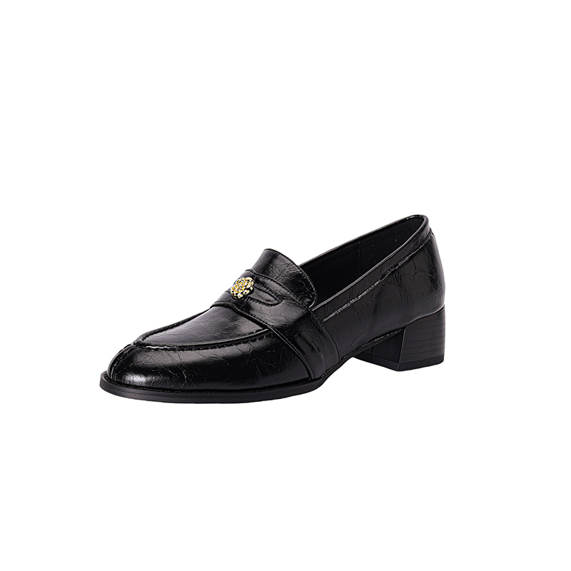 Vintage Roman-Style Camellia Pointed Loafers for Women - Chunky Heels, Slip-On Design, Y2K Fashion, Italian Corso Venezia Inspired Vintage Roman-Style Camellia Pointed Loafers for Women - Chunky Heels, Slip-On Design, Y2K Fashion, Italian Corso Venezia Inspired