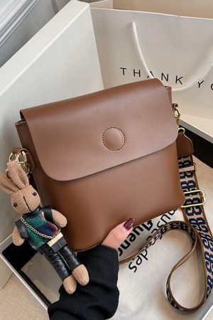 Vintage Soft Leather Bucket Crossbody Bag for Women - High-End Versatile Sweet Shoulder Bag for Commuting and Travel