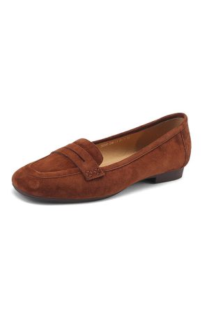 Vintage Soft Leather Suede Lambskin Loafers - Flat Driving Shoes for Effortless Chic Style