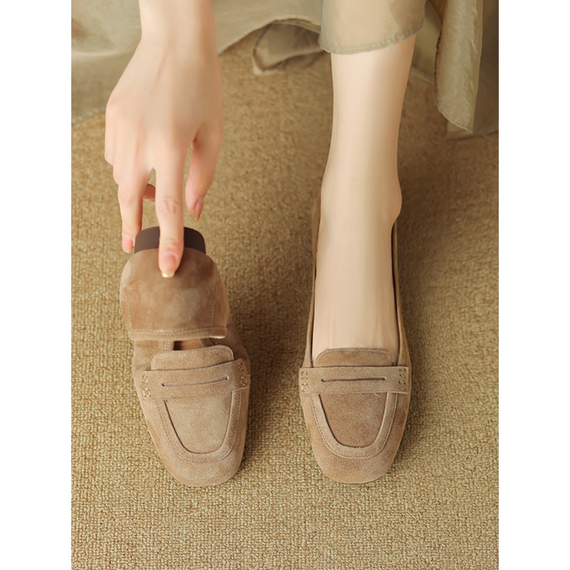 Vintage Soft Leather Suede Lambskin Loafers - Flat Driving Shoes for Effortless Chic Style Vintage Soft Leather Suede Lambskin Loafers - Flat Driving Shoes for Effortless Chic Style